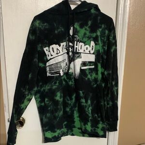 Boys n  the hood Graphic Tie-Dye Hoodie with Bold Design